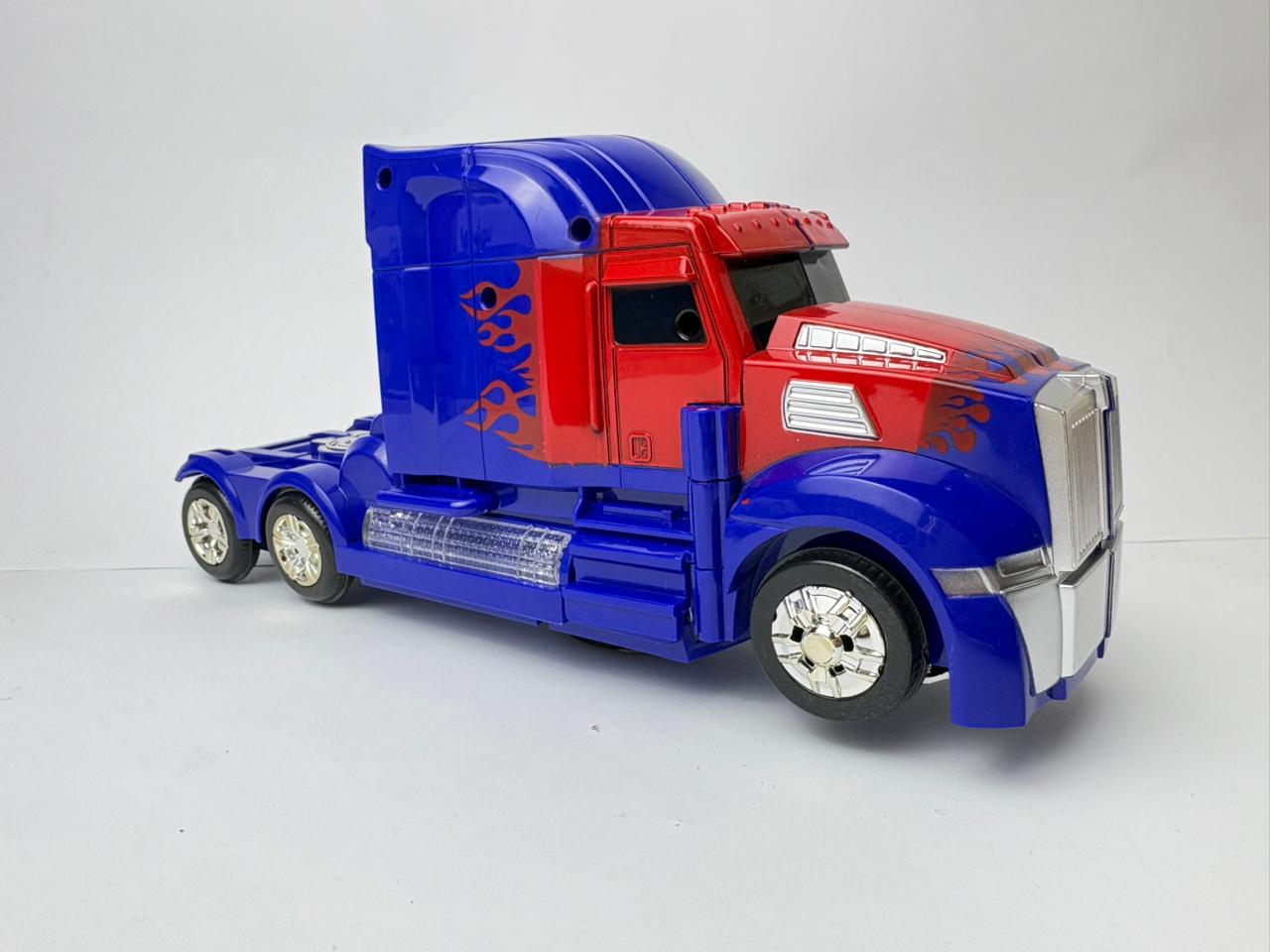Robot Super Change Truck – 2-in-1 Transforming Truck to Robot Toy with Lights & Sound
