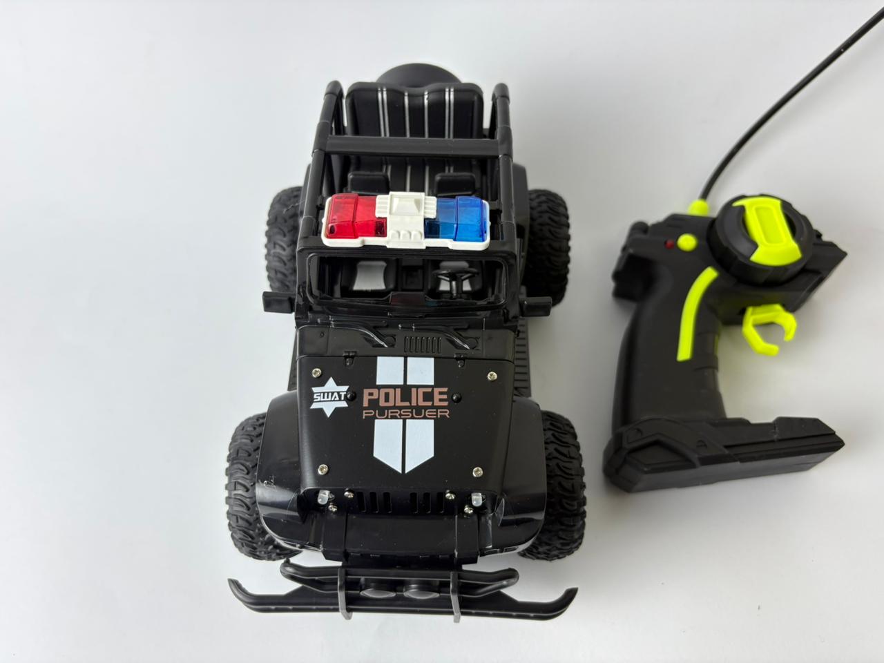 Remote Control Police Jeep – Metal Climbing Racing Car (6+)