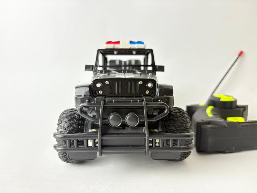 Remote Control Police Jeep – Metal Climbing Racing Car (6+)