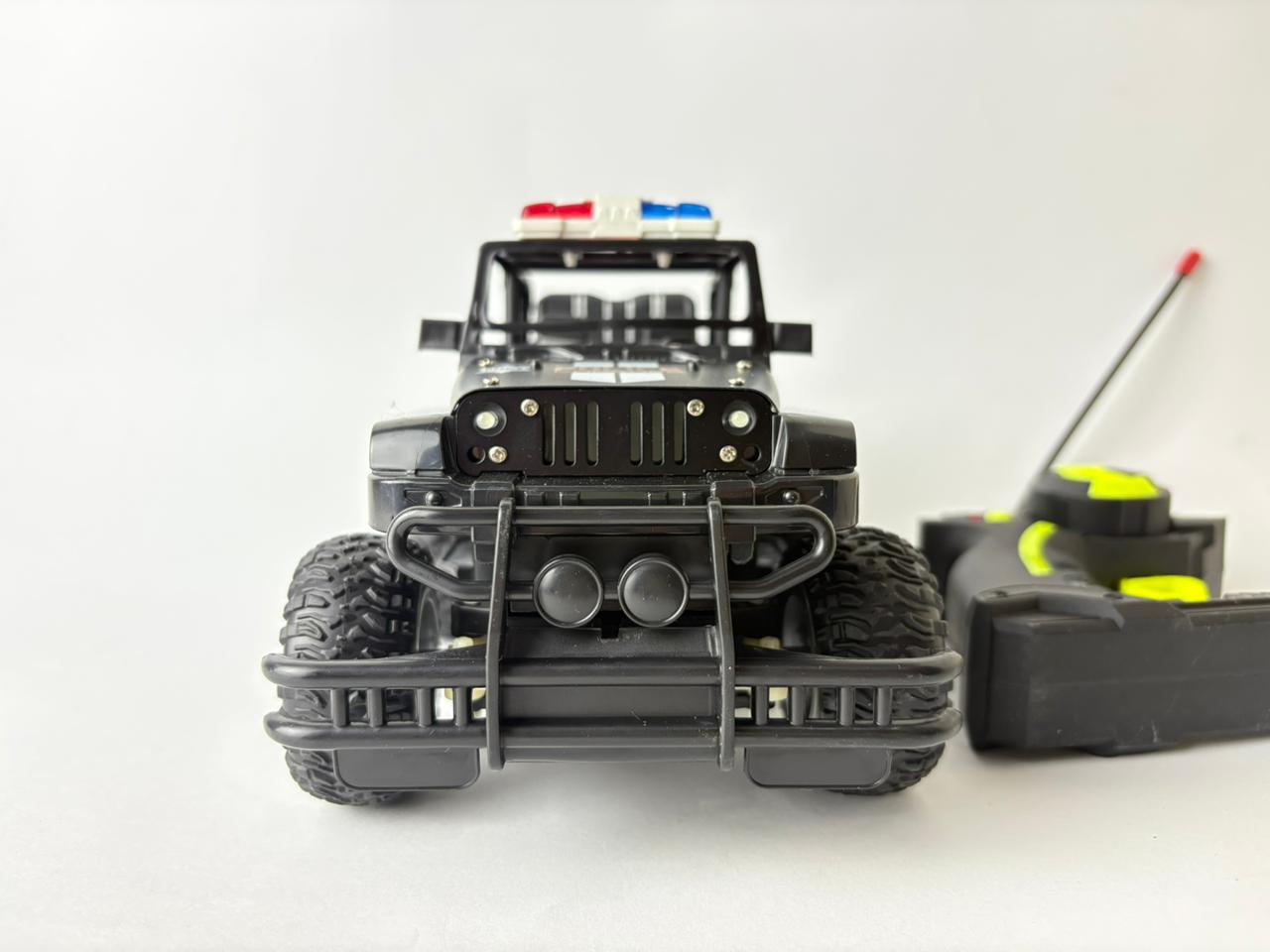 Remote Control Police Jeep – Metal Climbing Racing Car (6+)