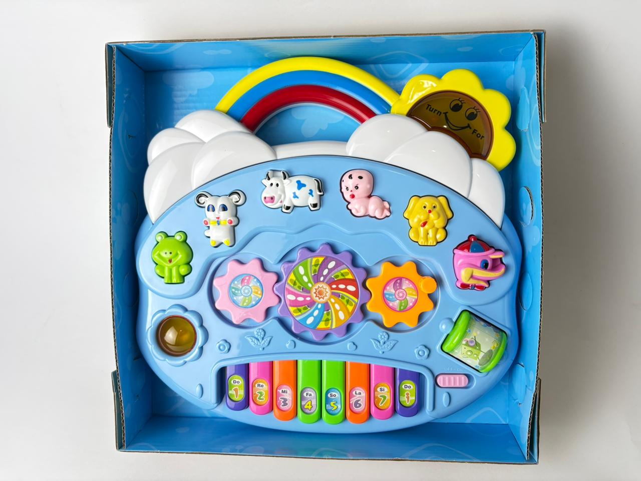 Rainbow Piano Musical Toy with Lights & Sounds for Kids 🎹🌈